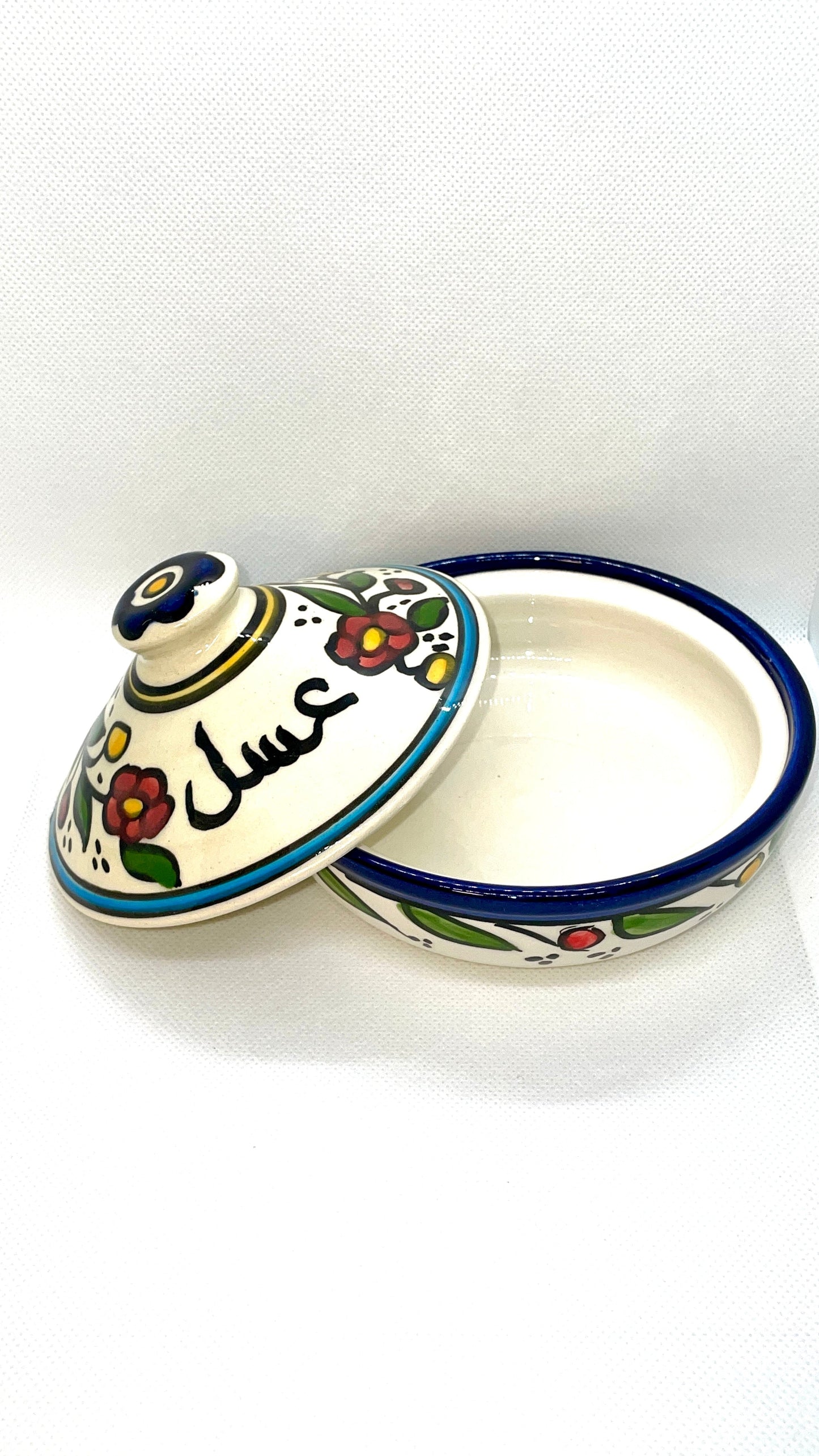 وعاء تخزين العسل مع غطاء 13 سم