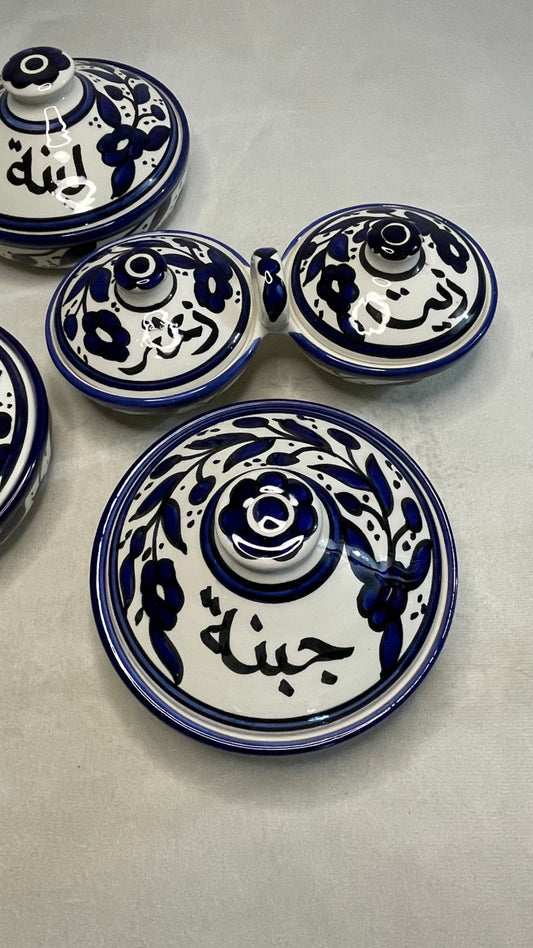 Frühstücksset (Blau ) 4 Teile
