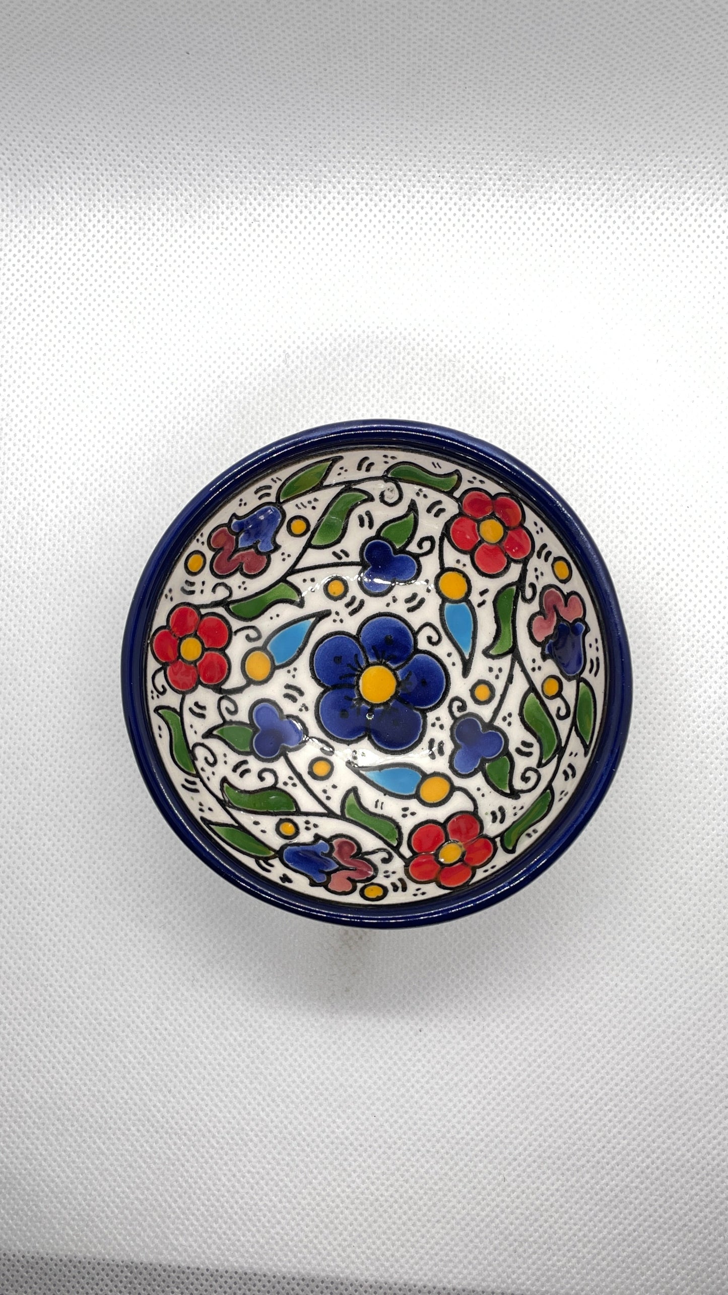 Ceramic bowls 9 cm traditional mix colored