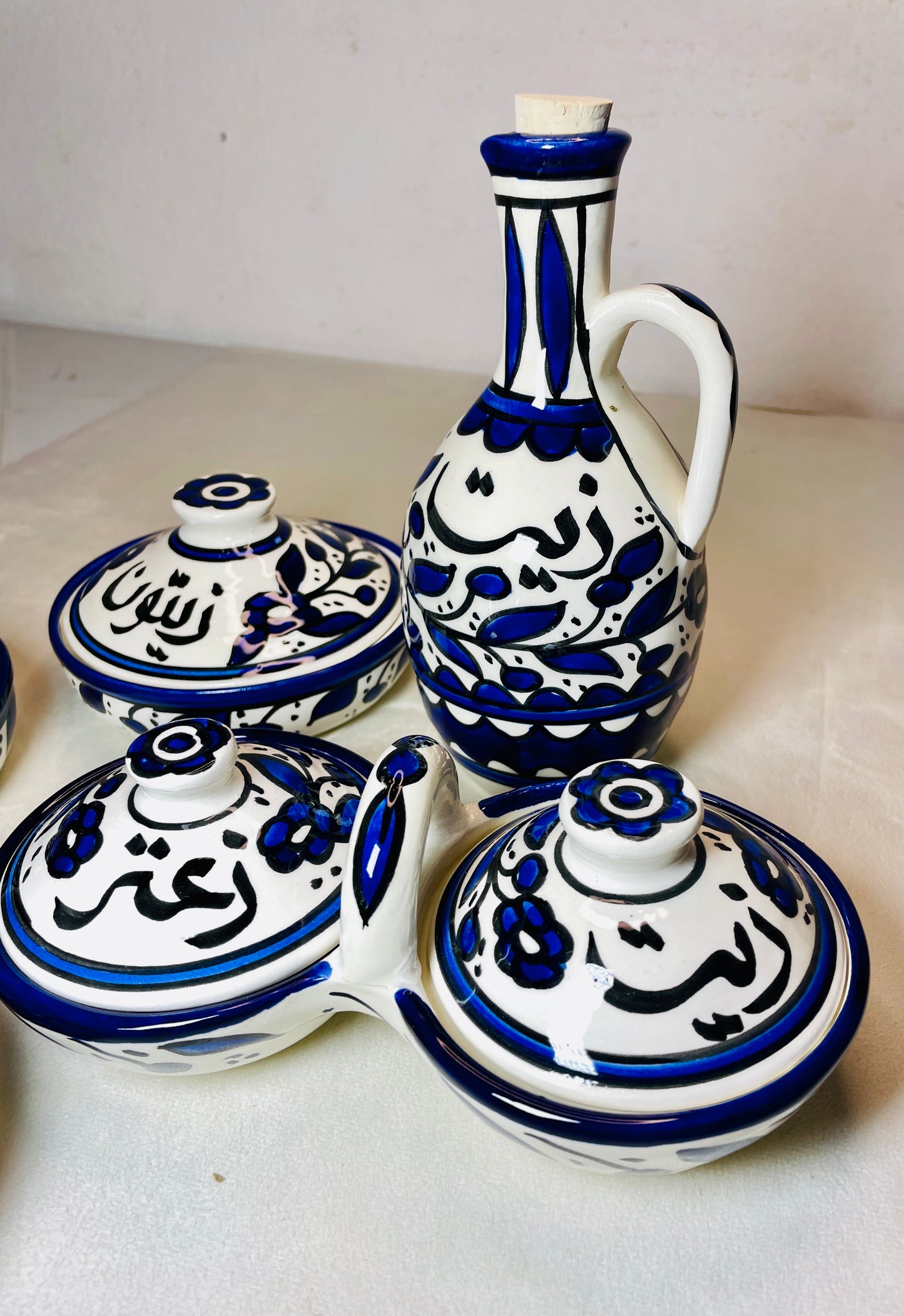 طقم إفطار (أزرق)