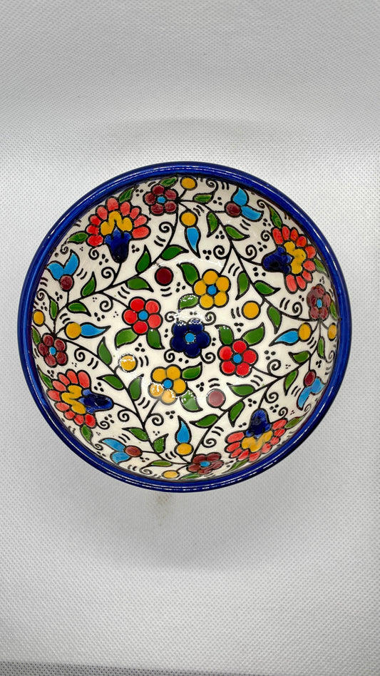 Ceramic bowls 12 cm traditional mix colored