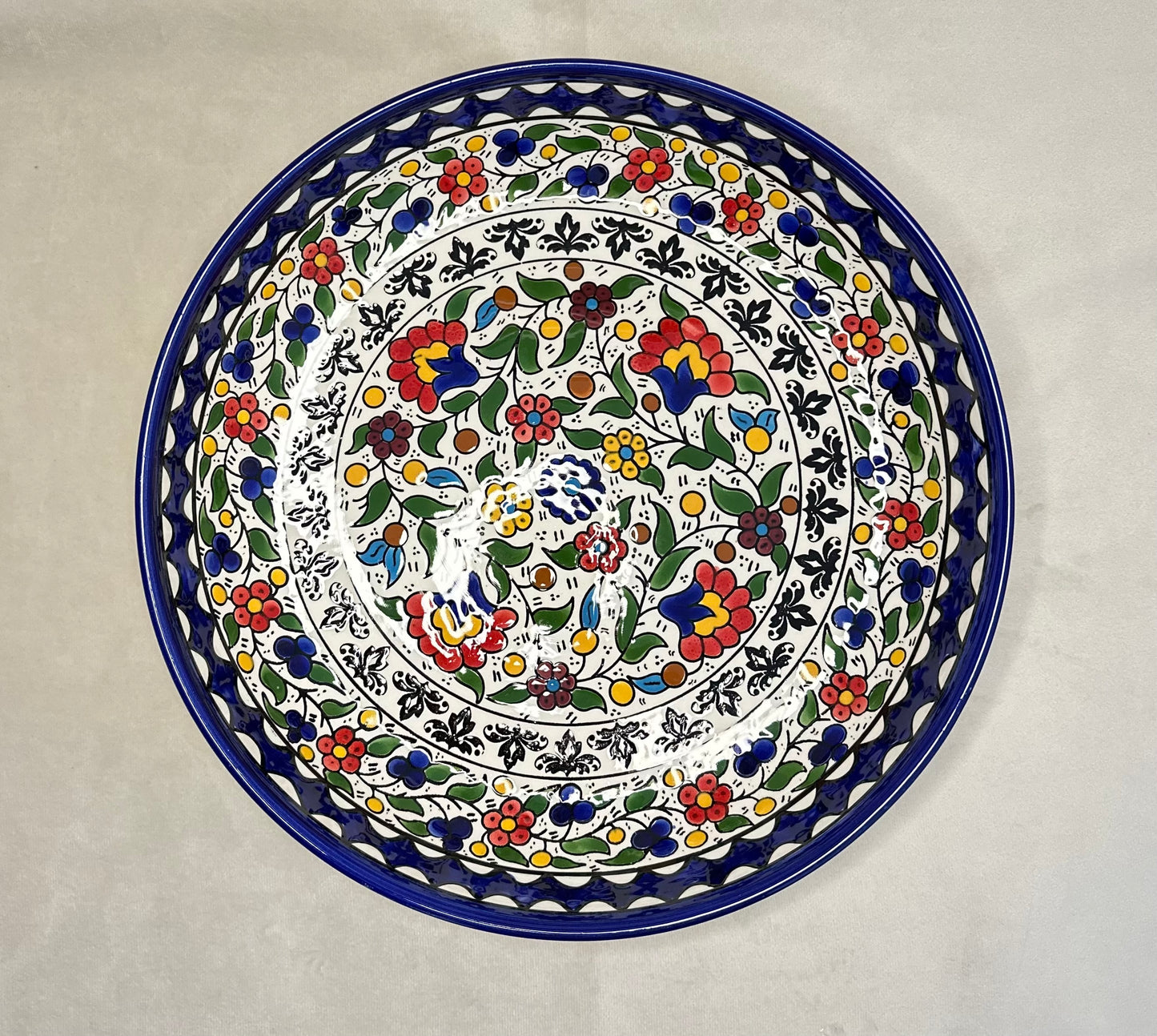 Ceramic Bowls 34 cm Traditional Mix Color