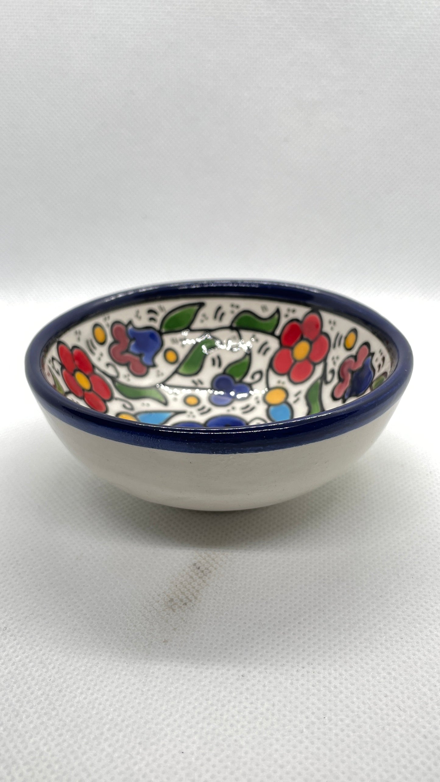 Ceramic bowls 9 cm traditional mix colored
