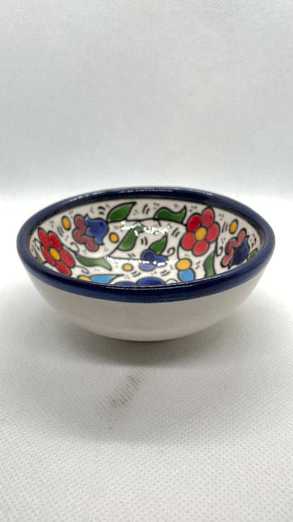 Ceramic bowls 9 cm traditional mix colored