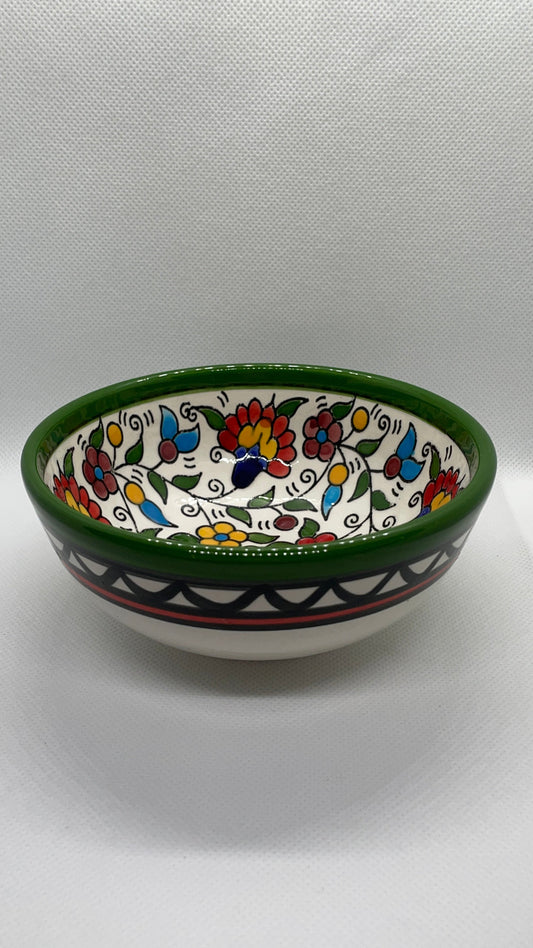 Keramik Schalen 12 cm Traditionell grüne Farbe