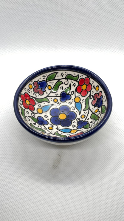 Ceramic bowls 9 cm traditional mix colored