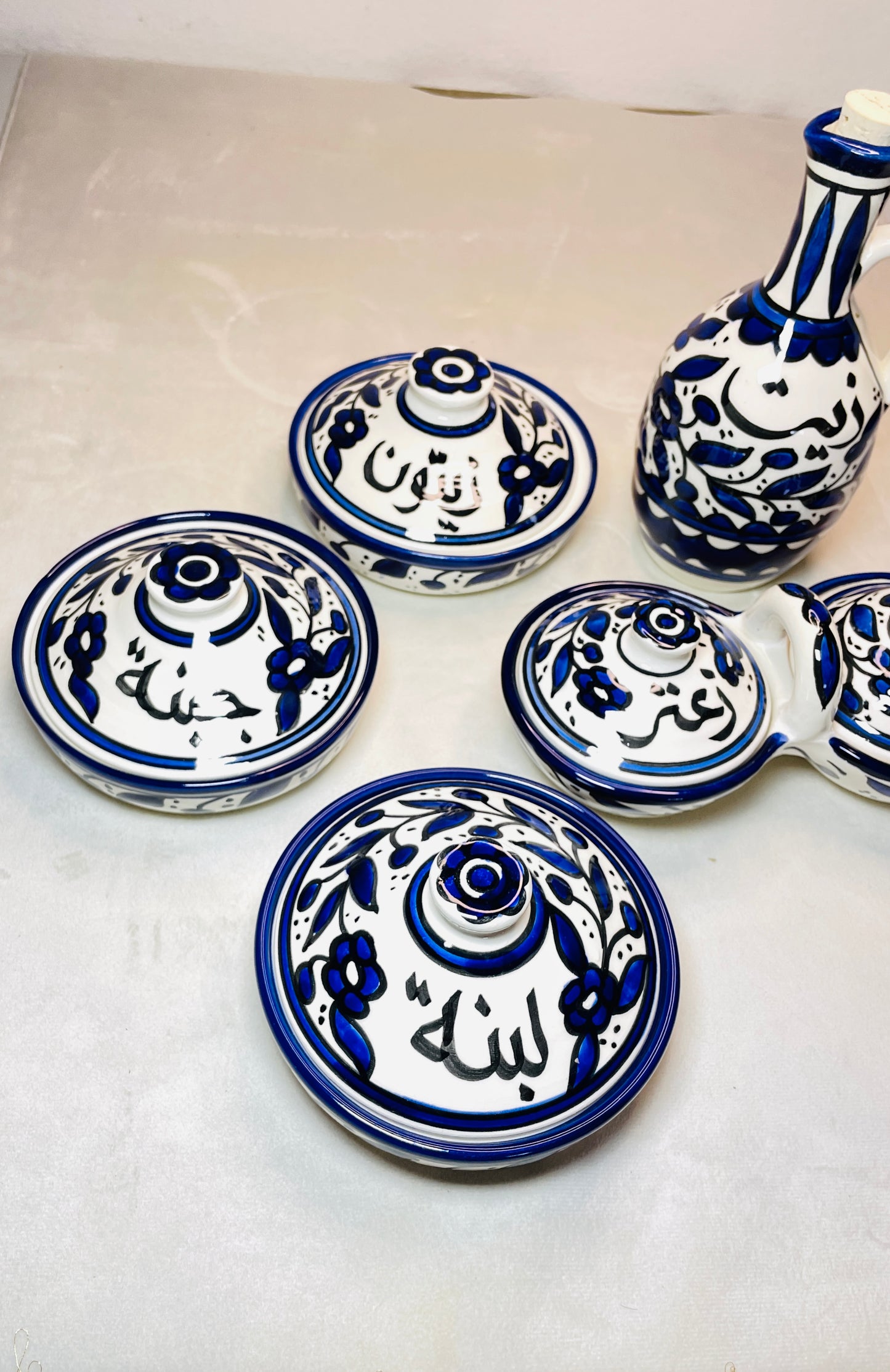 طقم إفطار (أزرق)