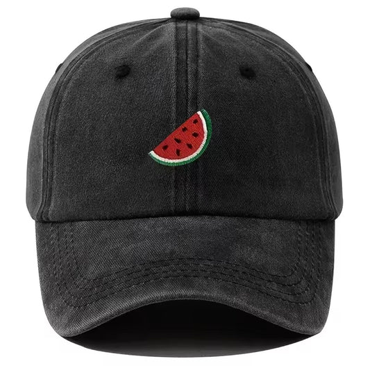 Cap mit Wassermelonen-Stickerei – Symbol für Identität & Ausdruck